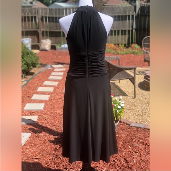 Jessica Howard Evening Black Halter Dress - Picture 6 of 7